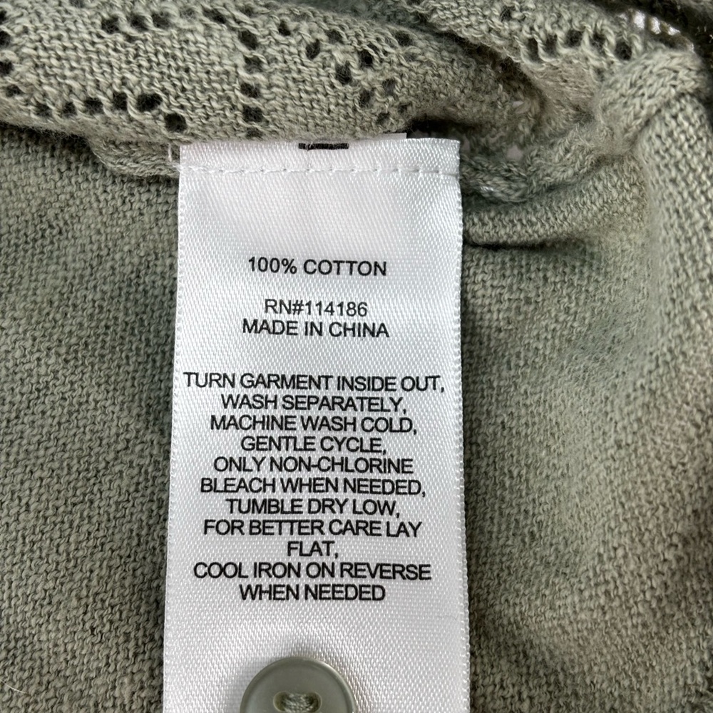 NWT Frye Seagrass green. Medium Cardigan Sweater - Picture 5 of 8